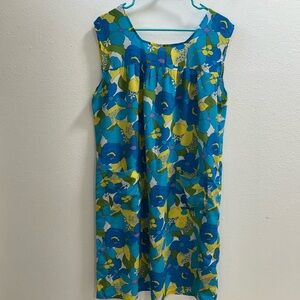 Italian Silk Floral Mumu Dress